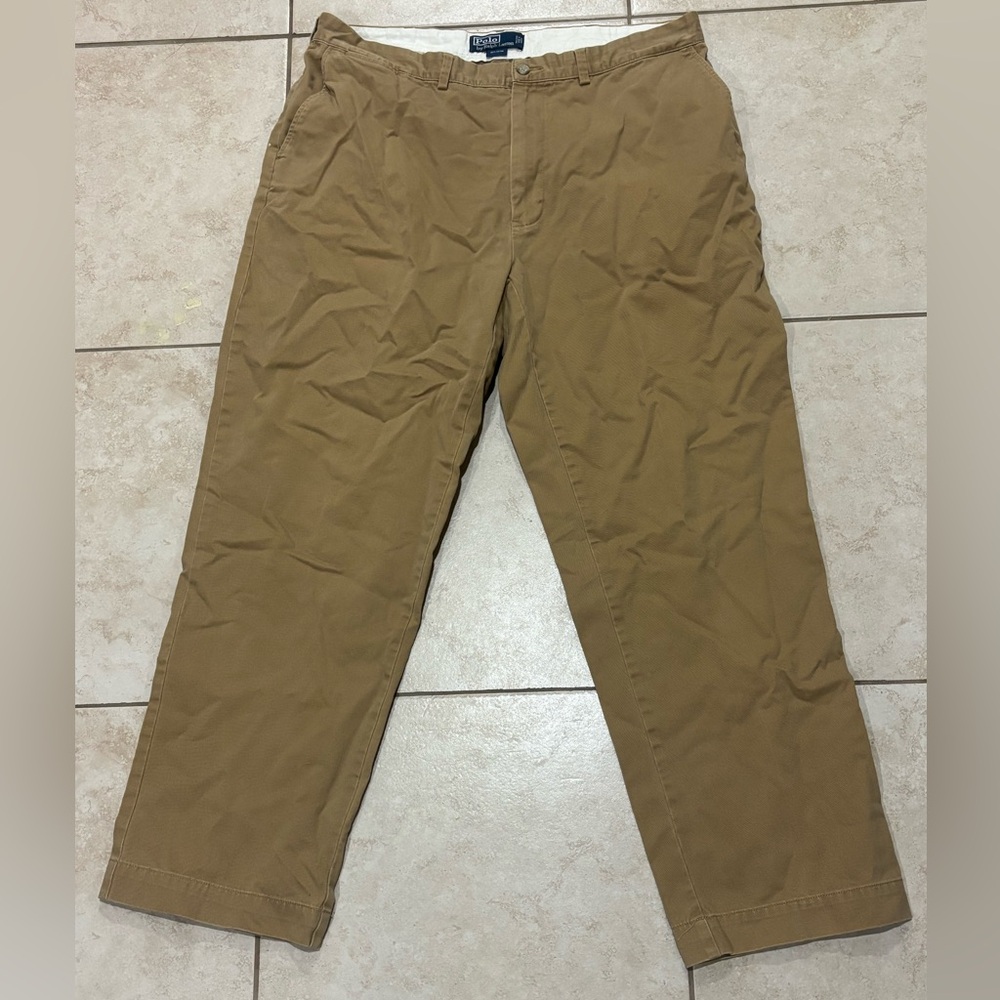 Vintage Polo Ralph Lauren Cotton Pants Men’s Size 38x30 Classic Chino Tan Brown